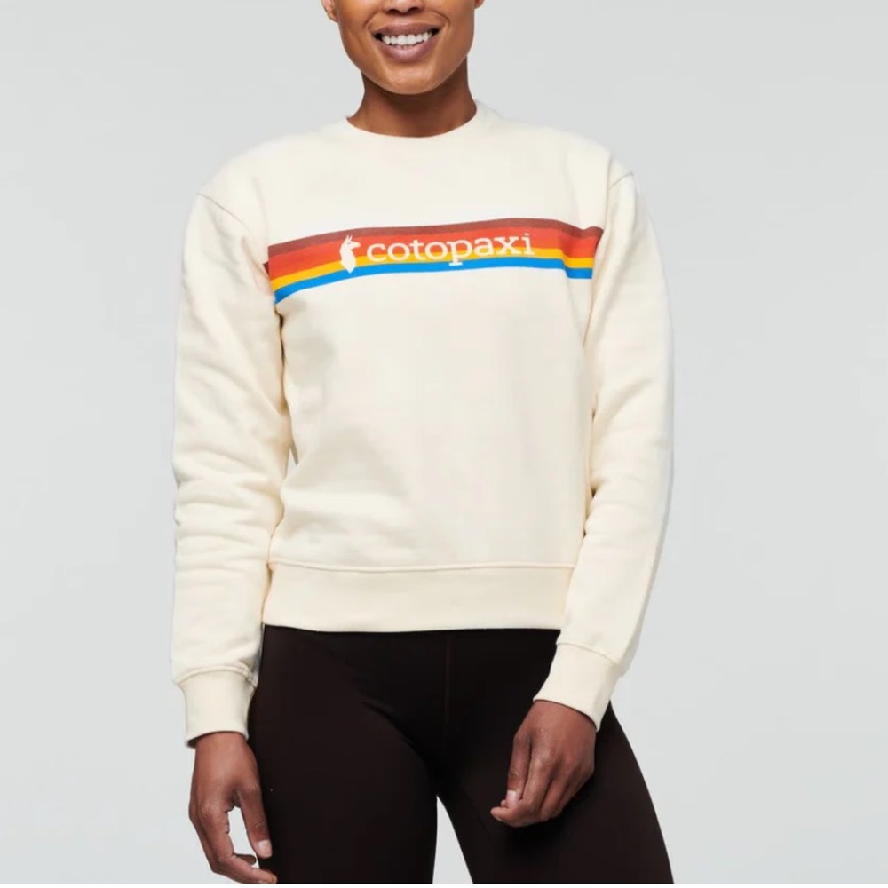 Cotopaxi Retro Stripe Logo Crewneck Sweatshirt – Size XL